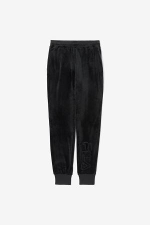 FILA Vinny Velour Joggers Black,Mens Clothing | CA.MHYOIV815